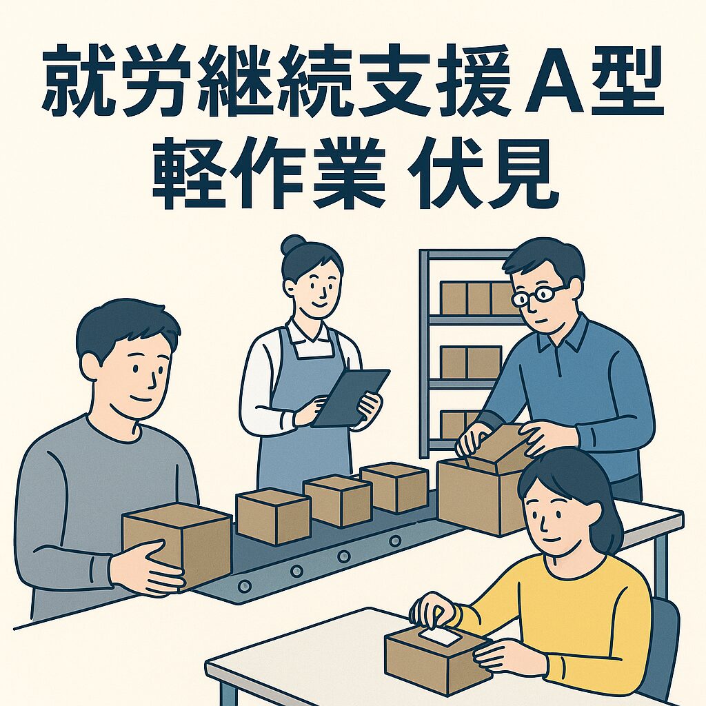 「就労継続支援A型 軽作業 伏見」で見つける新しい一歩｜ワークスタジオ伏見のご紹介